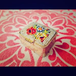 Anitique Micro Mosaic Pill Box